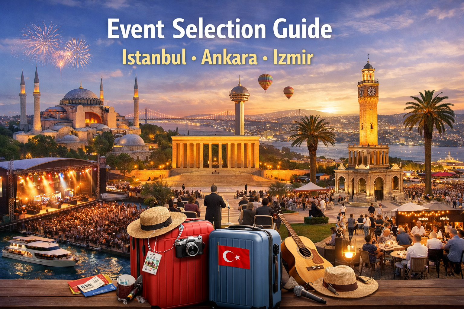 İstanbul, Ankara ve İzmir'de etkinlik seçimi rehberi