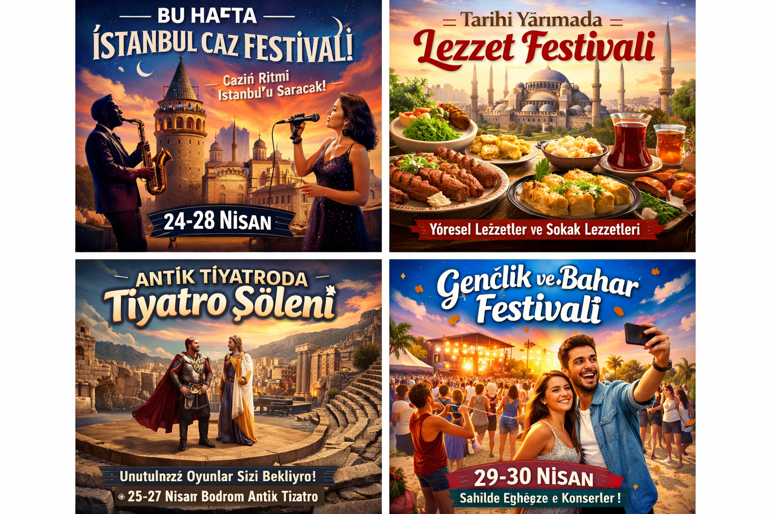 Bu hafta örnek afiş — Editöryal kartlar